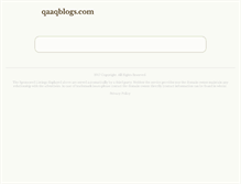Tablet Screenshot of allianceqblog.qaaqblogs.com